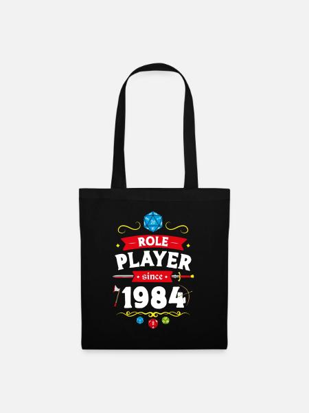 Rollenspieler seit 1984 - Stoffbeutel - Schwarz