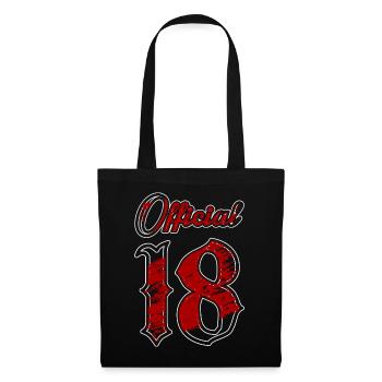 Officiellement 18 ans - Sac en tissu - noir - Devant