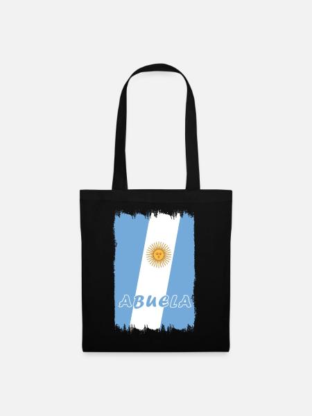 Argentinien Großmutter Design - Stoffbeutel - Schwarz