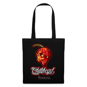 Chili Design Chilihead - Stoffbeutel - Schwarz - Vorne