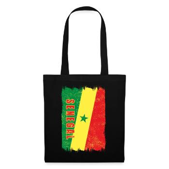 Senegal flag - Tote Bag - black - Front
