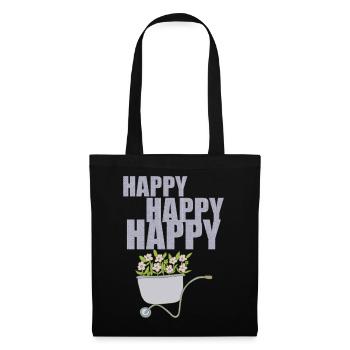 WHEELBARROWS HAPPY - Tote Bag - black - Front