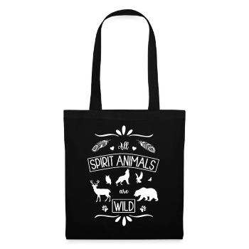 Tous les animaux spirituels sont des animaux spirituels sauvages - Sac en tissu - noir - Devant