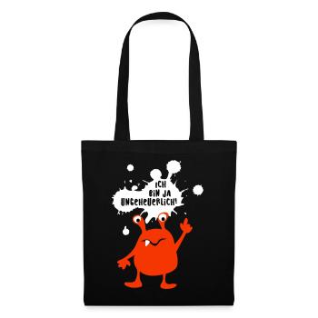 Monster Ungeheuer Zombie Comic cool lustige Quotes - Stoffbeutel - Schwarz - Vorne