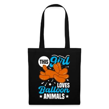 Balloon Twisting Design - Tote Bag - black - Front