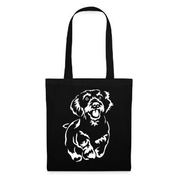 Teckel « Édition Noire » - Sac en tissu - noir - Devant