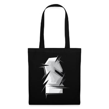 Chess Horse Abstract Chess Figure Club Tournament - Tote Bag - black - Front