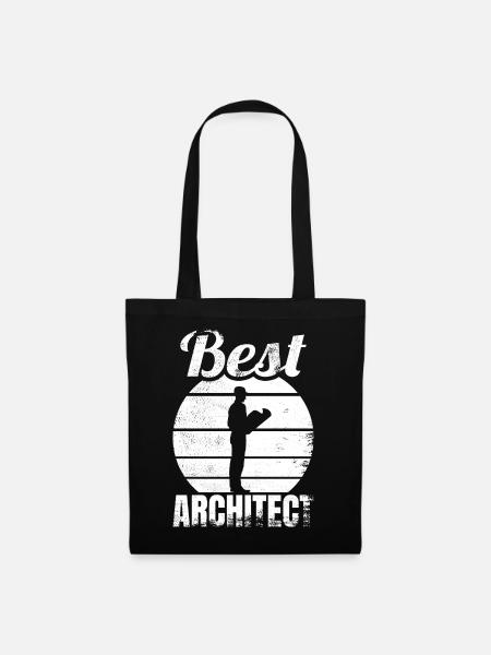 Bester Architekt - Stoffbeutel - Schwarz