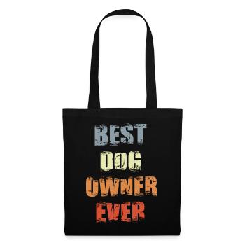 Best Dog Owner Ever - Stoffbeutel - Schwarz - Vorne