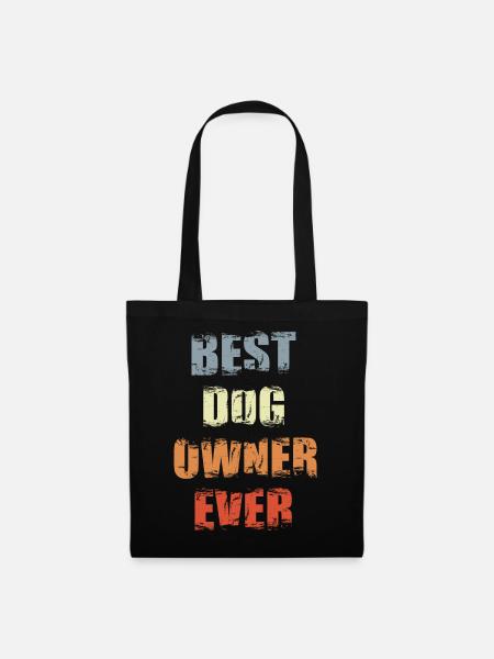 Best Dog Owner Ever - Stoffbeutel - Schwarz