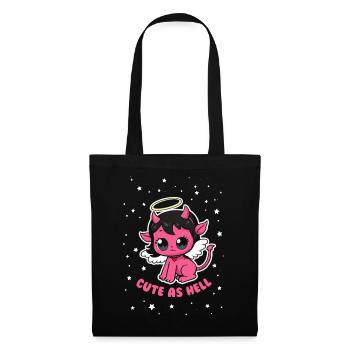 Cute as Hell - Tote Bag - black - Front