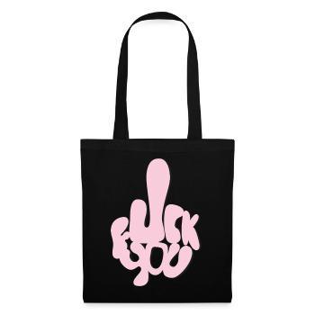 Fuck You in Bubble Letters - Tote Bag - black - Front