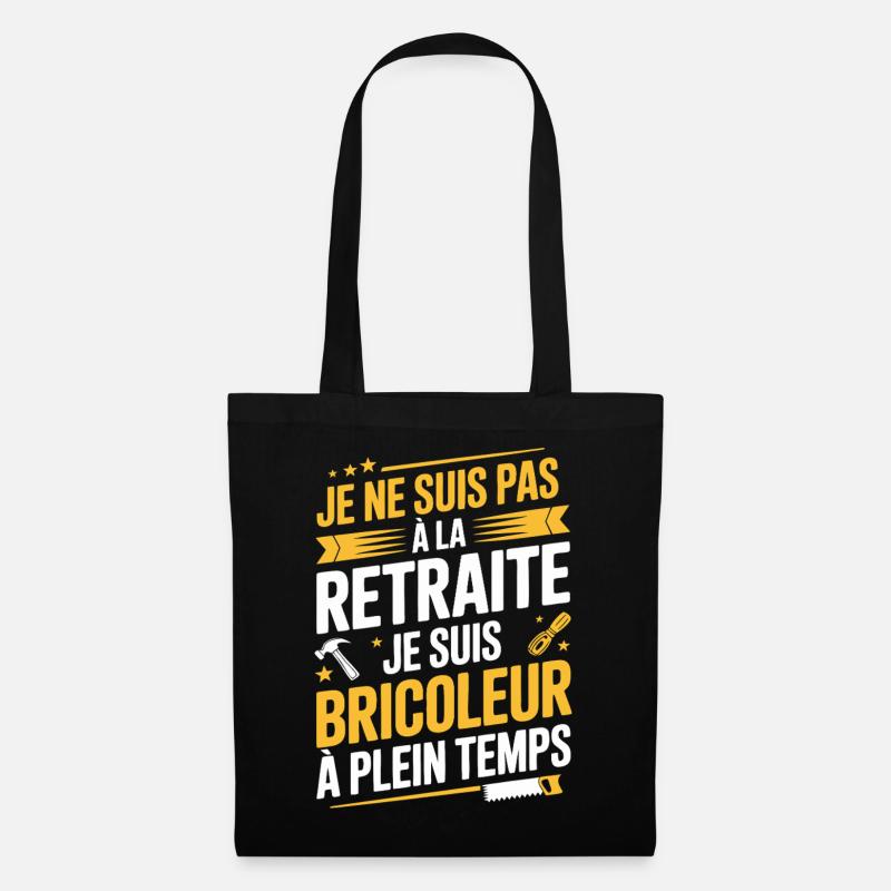 Full-time handyman, not retired - Tote Bag - black
