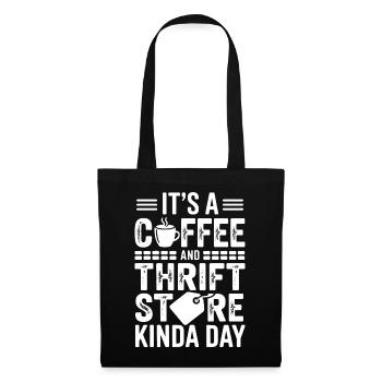 Coffee Thrift Store Day Graphic - Tote Bag - black - Front