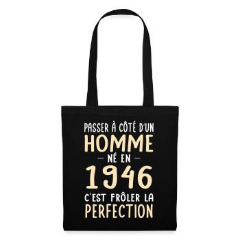 Né en 1946 – Frôler la perfection  - Sac en tissu - noir - Devant