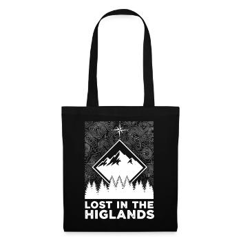Lost In The Highlands - Tote Bag - black - Front