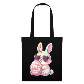Herzblick Bunny Easter Egg - Tote Bag - black - Front