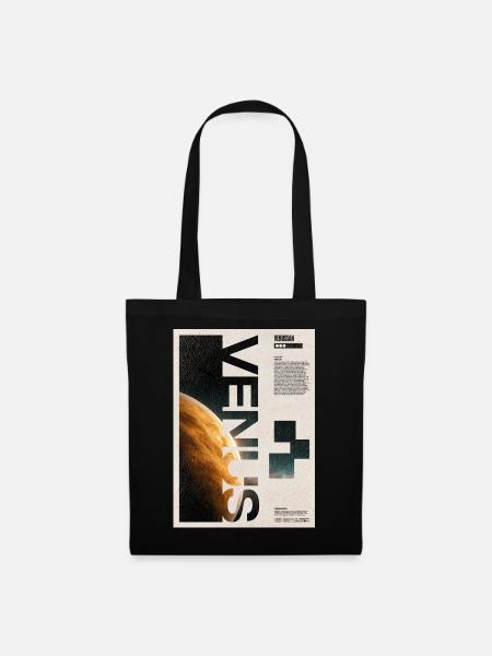 Venus Orbit Abstract Poster - Stoffbeutel - Schwarz