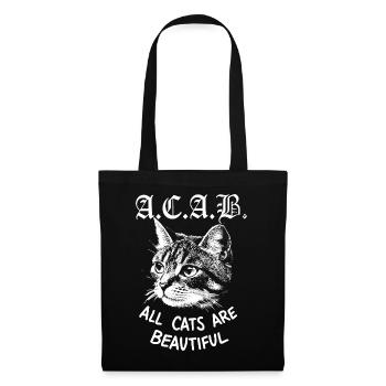 All cats are beuatuiful - Stoffbeutel - Schwarz - Vorne