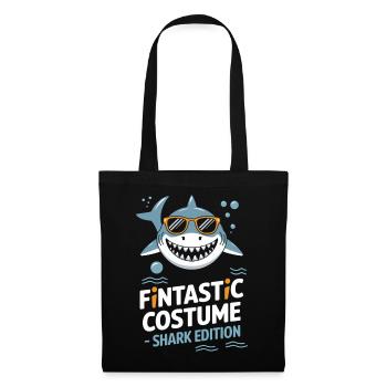 Fantastic Costume Shark Edition Hai Halloween - Stoffbeutel - Schwarz - Vorne