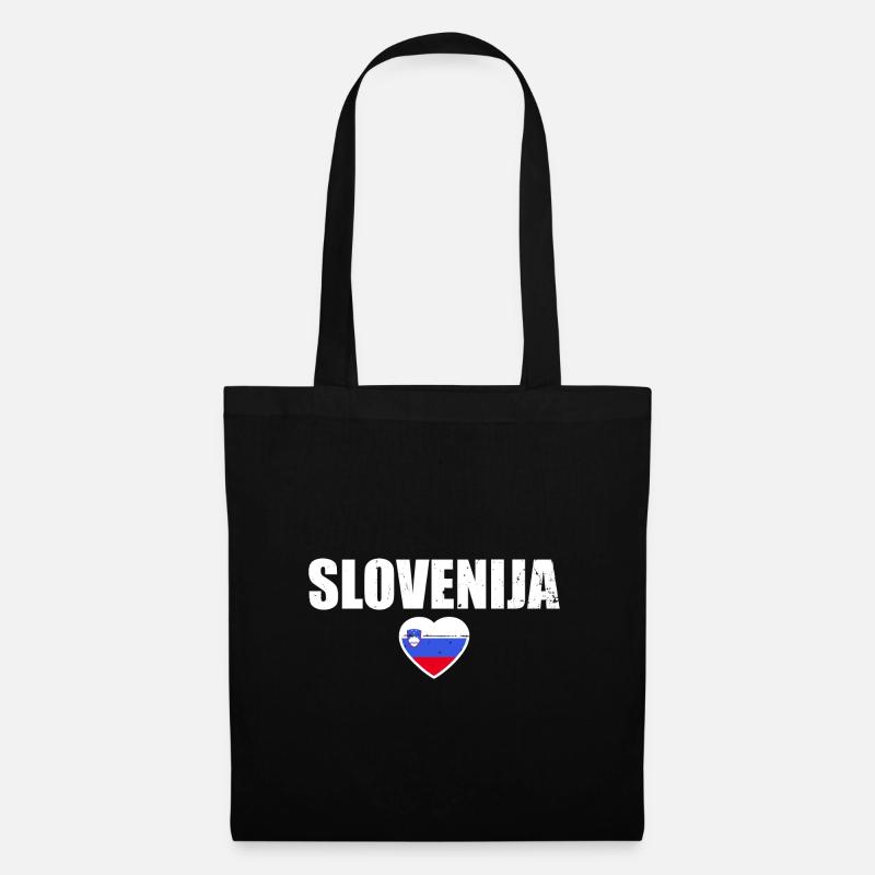 Slovénie Drapeau slovène Drapeau slovène Slovène - Sac en tissu - noir