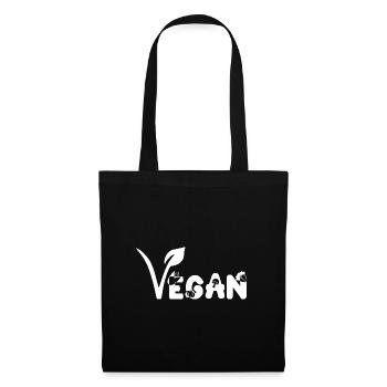 Vegan Veganer Veganerin Pro Veggie White Weiß - Tote Bag - black - Front