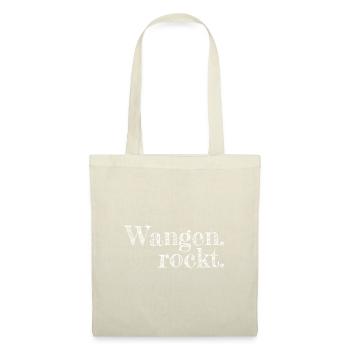 Wangen rockt - Textdesign mit Stadtnamen - Stoffbeutel - Natur - Vorne