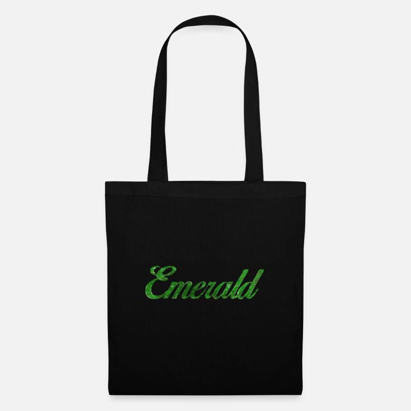 Emerald Stylized Text - Tote Bag - black