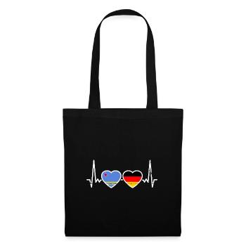 Aruba Deutschland Flagge Arubaner Deutscher - Stoffbeutel - Schwarz - Vorne