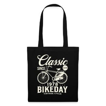 Fan De Vélo 1978 45 Ans Anniversaire Cycliste - Sac en tissu - noir - Devant