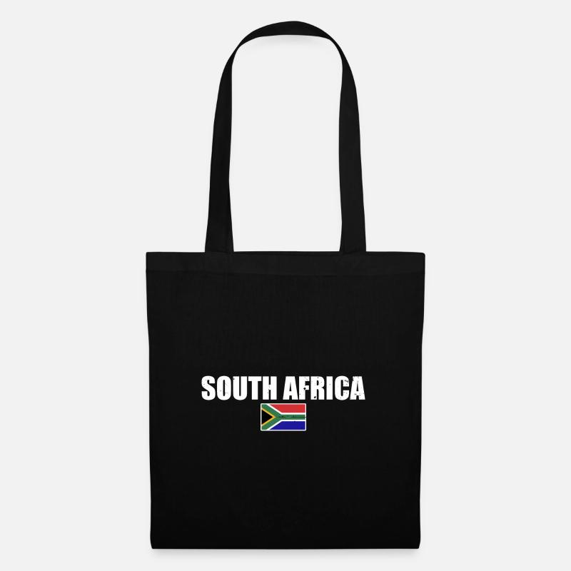 Afrique du Sud Drapeau Afrique du Sud Afrique du Sud - Sac en tissu - noir