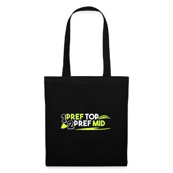 1. pref top 2. pref mid - Stoffbeutel - Schwarz - Vorne