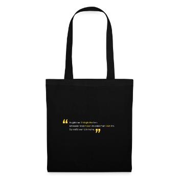 Love him or hate him - Tote Bag - black - Front