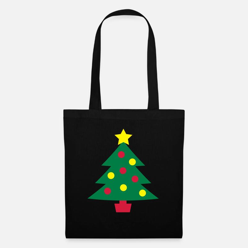 Weihnachtsbaum - Stoffbeutel - Schwarz