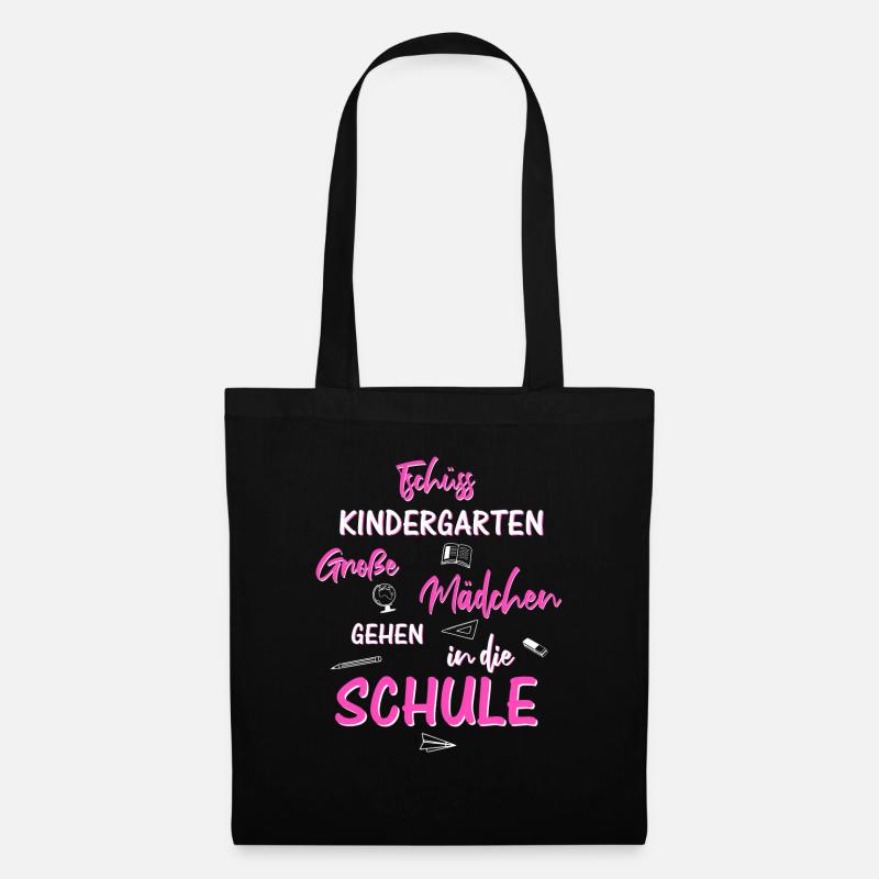 Tschüss Kindergarten - Stoffbeutel - Schwarz