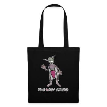 Le seul ami du moustique. Drôle de mouche comique. - Sac en tissu - noir - Devant