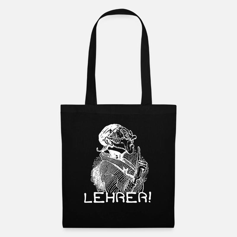 Lehrer Lehrkraft | Wilhelm Busch Lehrer Lämpel - Stoffbeutel - Schwarz