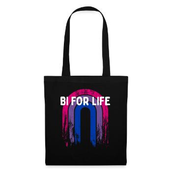 Bi for Life Bisexual LGBTQ Bi Pride LGBT Gay - Tote Bag - black - Front