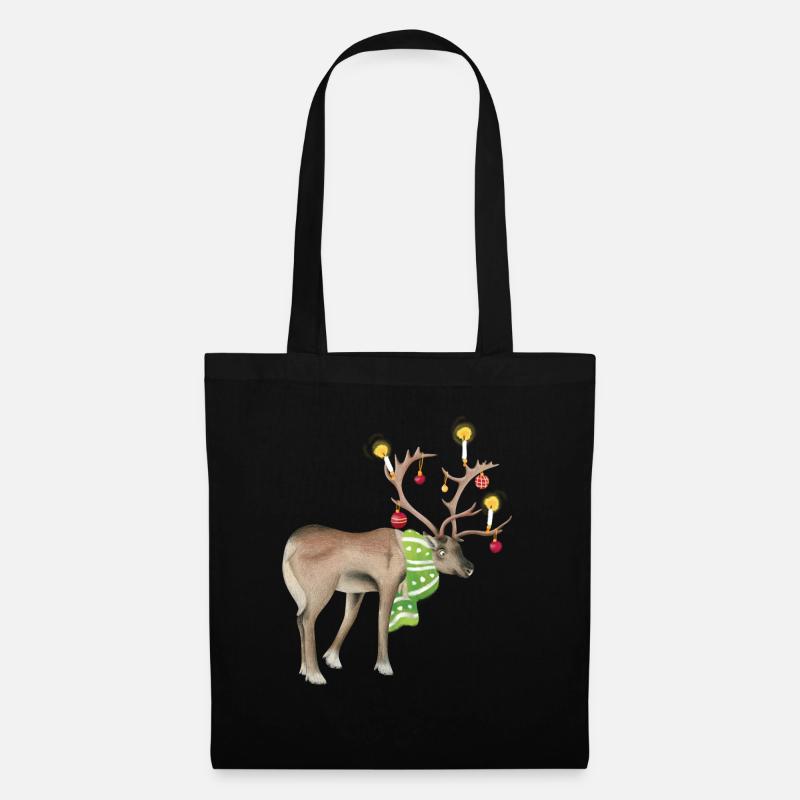 Reindeer - Tote Bag - black