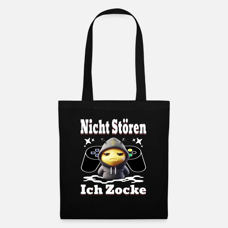 Nicht Stören ich Zocke - Stoffbeutel - Schwarz