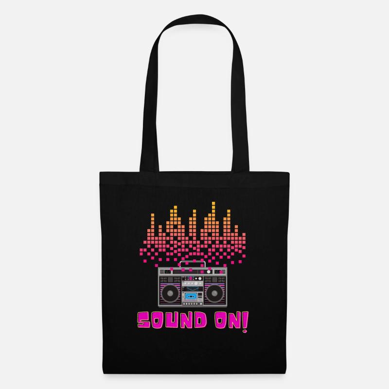 Son activé - Sac en tissu - noir