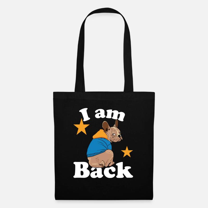 i am back - Stoffbeutel - Schwarz
