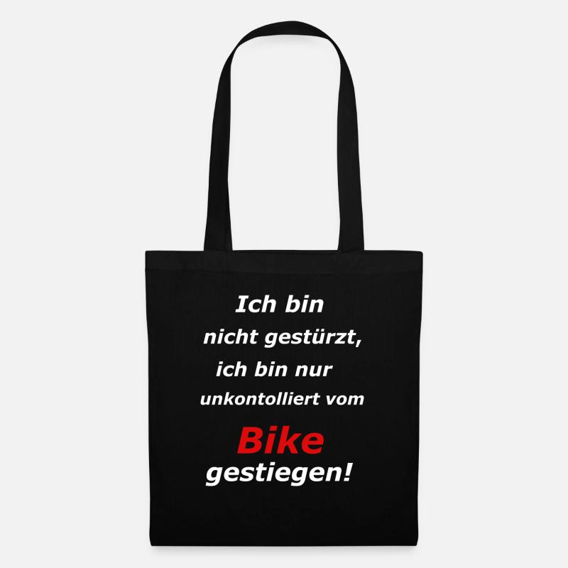 Ich bin nicht gestürzt White - Stoffbeutel - Schwarz