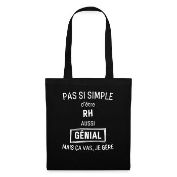 Rh Génial - Sac en tissu - noir - Devant