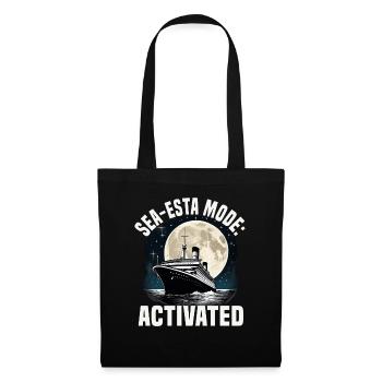 Sea-esta Mode Activated Cruise Ship Vacation - Tote Bag - black - Front