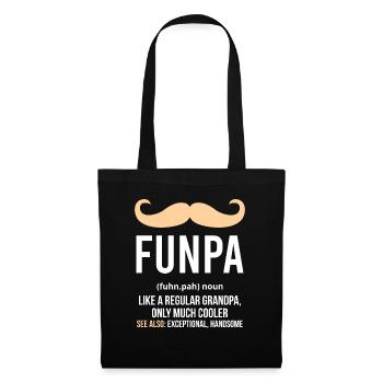 Funpa Idée cadeau pour le grand-père préféré - Sac en tissu - noir - Devant