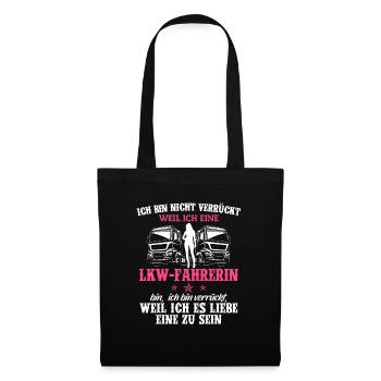 Truck Truck Driver Mrs. Gift · Crazy - Tote Bag - black - Front