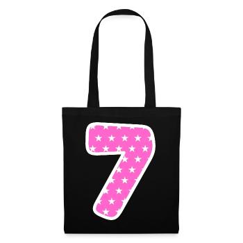 Number Seven - Tote Bag - black - Front