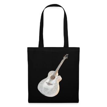 Acoustic guitar - Tote Bag - black - Front