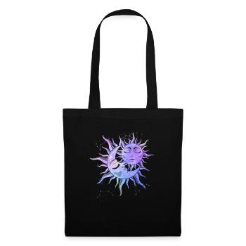 Sun Moon Love Occult Stars Magic Symbol - Tote Bag - black - Front